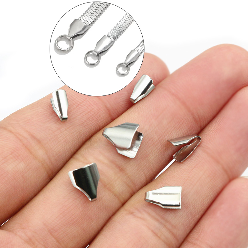 Jewelry Making Beads - 100 piezas de acero inoxidable, 2-7mm,