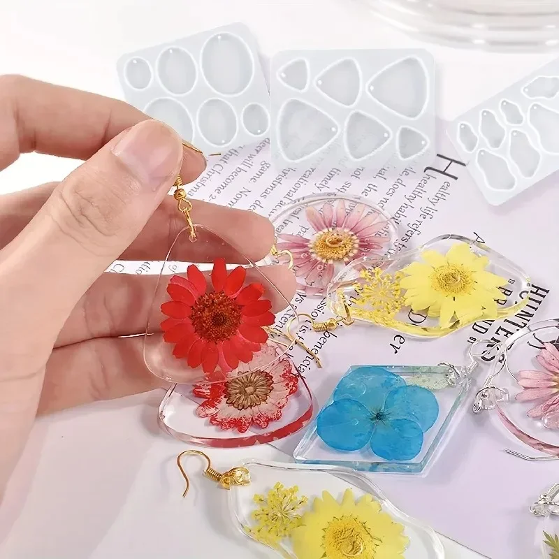 Jewelry Making Process - Molde de resina epoxi para pendientes,