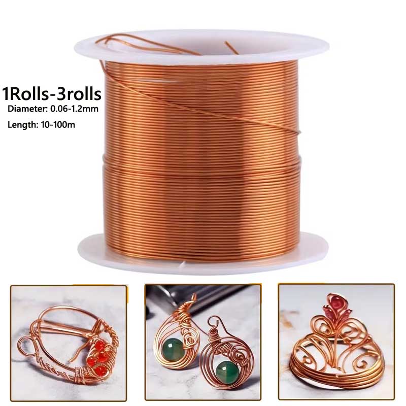 Jewelry Making With Copper Wire - 1-3 rollos de alambre de cobre