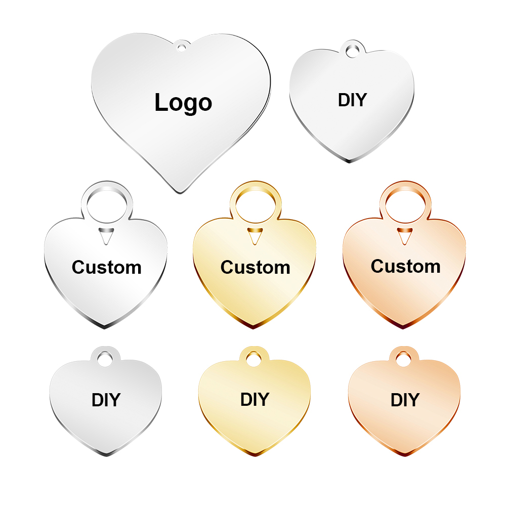 Making Custom Jewelry - 20 unids/lote de etiquetas de corazón