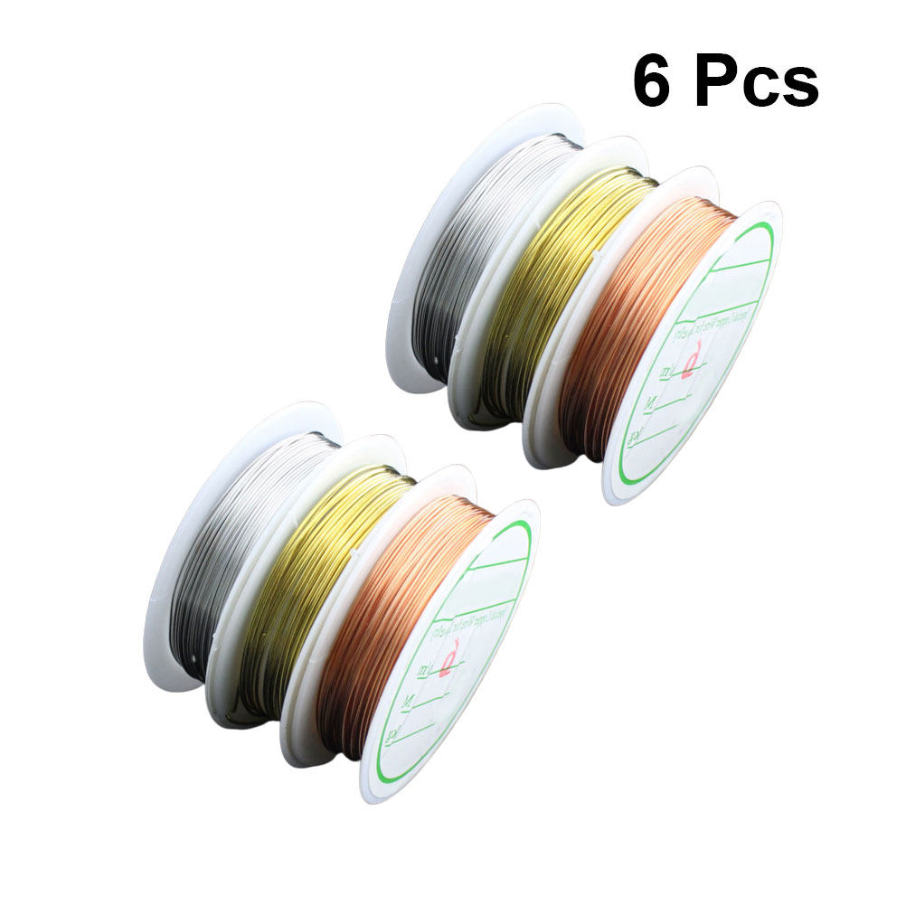 Jewelry Making With Copper Wire - 6 rollos de alambre para abalorios,