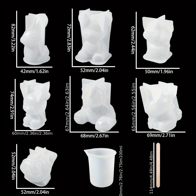 Juego de 19 moldes de resina,  - Jewelry Making Mold reseña y precio