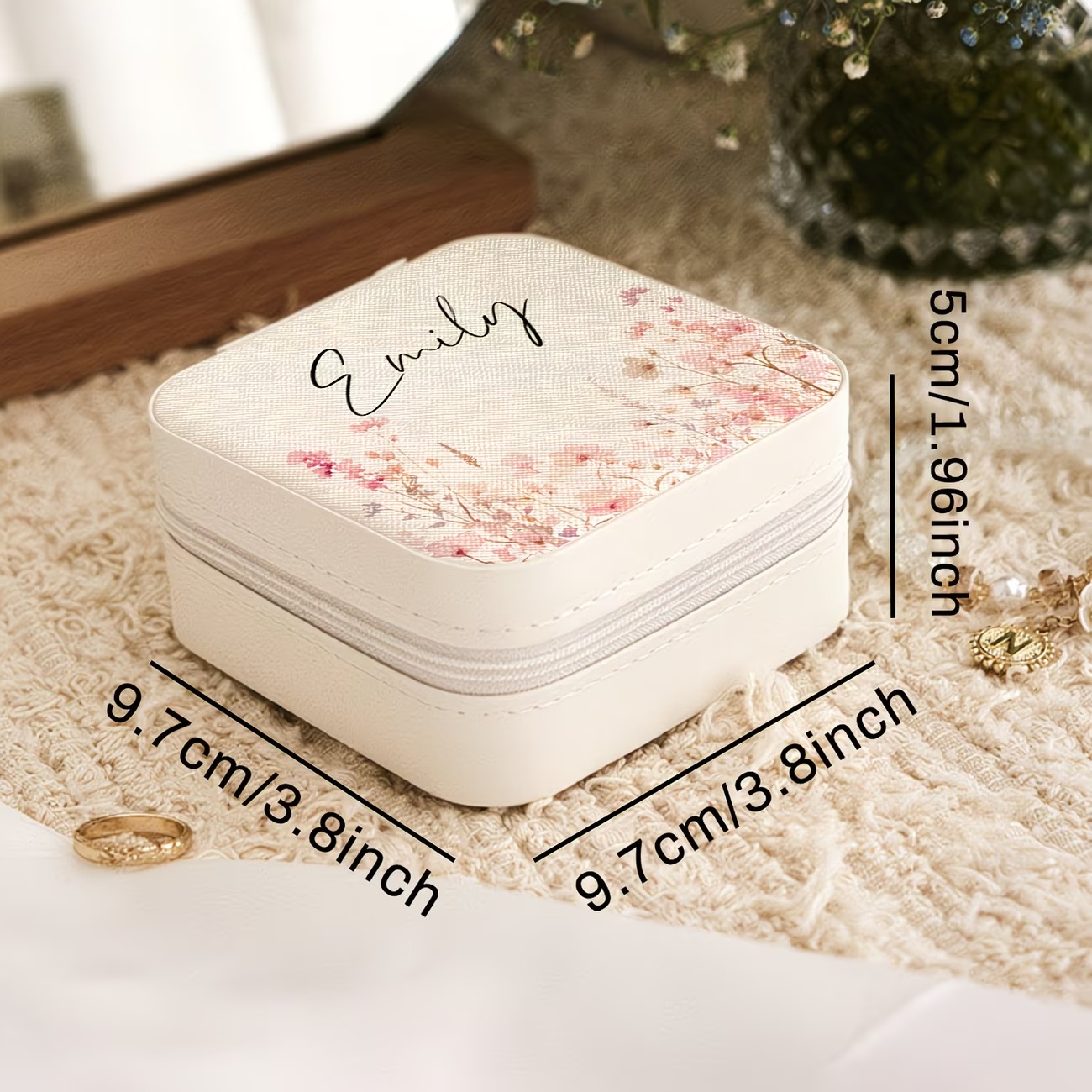 Caja de Joyería Beige Personal - Jewelry Making For Birthday Party reseña y precio